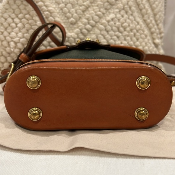VTG Dooney & Bourke Green and Brown small Spectator Bag - Picture 6 of 16